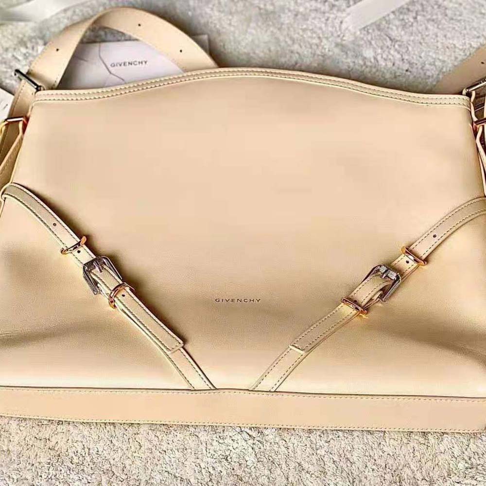 Givenchy Women Medium Voyou Bag in Leather-Beige - image 4