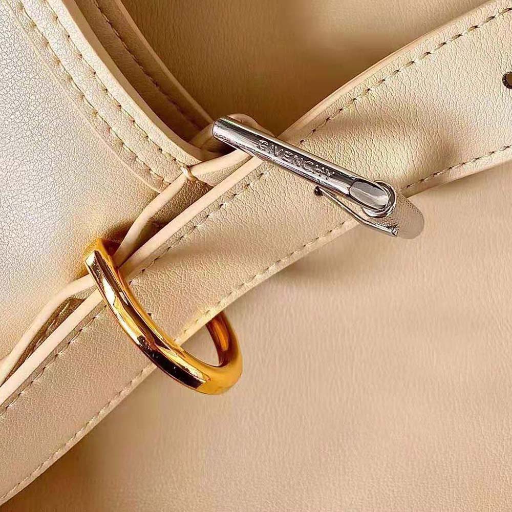 Givenchy Women Medium Voyou Bag in Leather-Beige - image 7