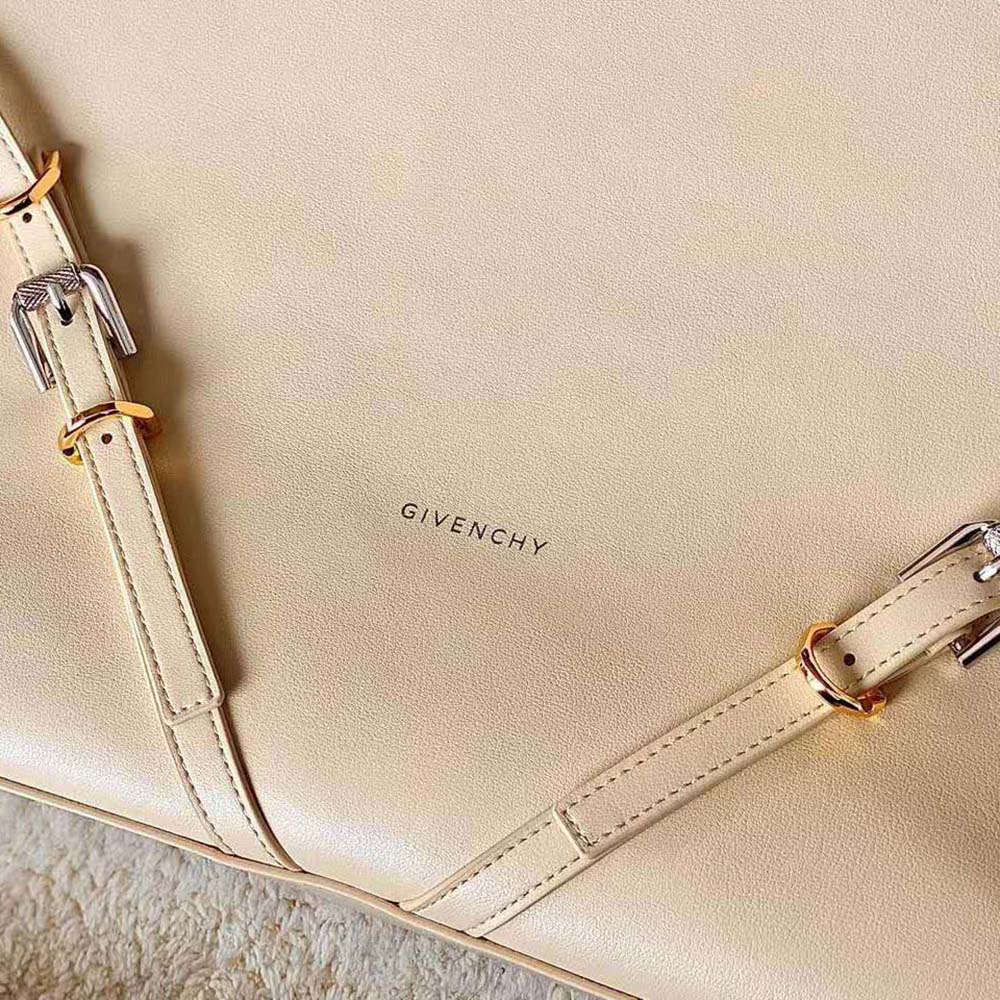 Givenchy Women Medium Voyou Bag in Leather-Beige - image 6