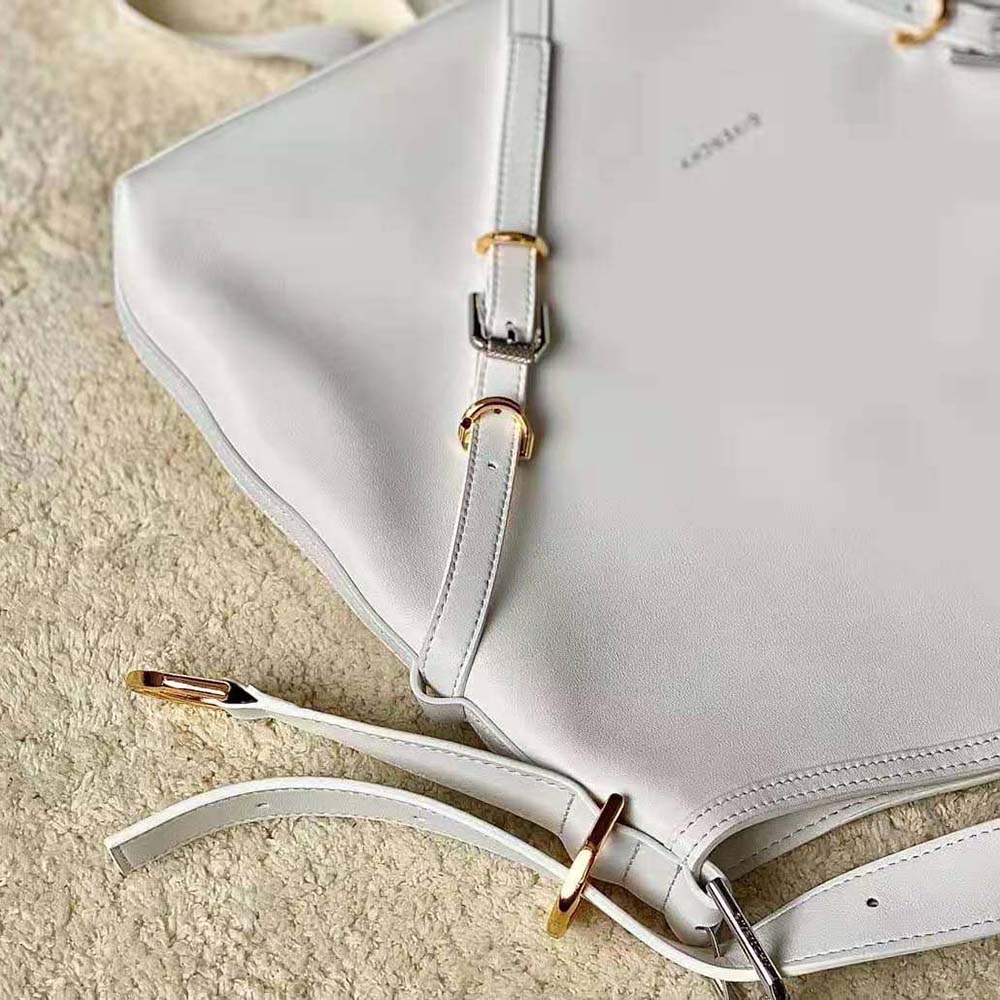 Givenchy Women Medium Voyou Bag in Leather-White - image 6