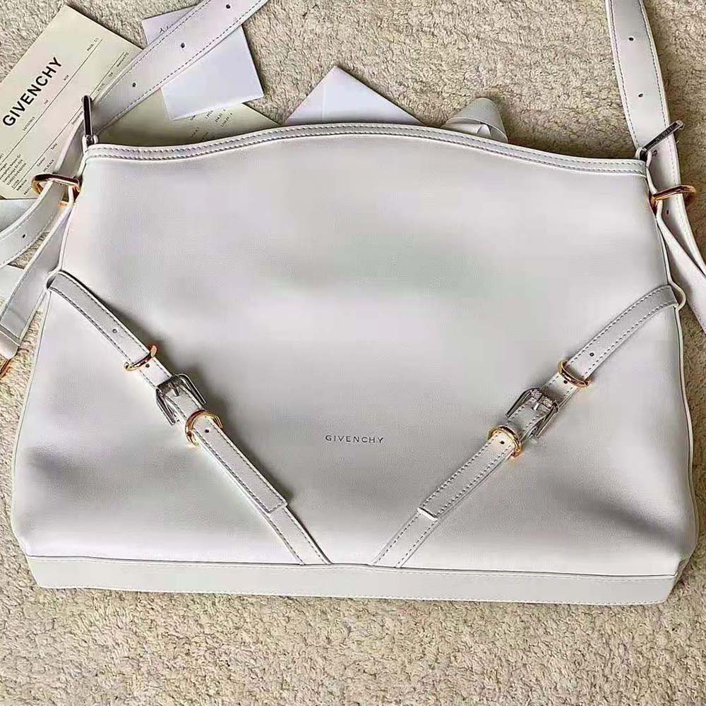 Givenchy Women Medium Voyou Bag in Leather-White - image 4
