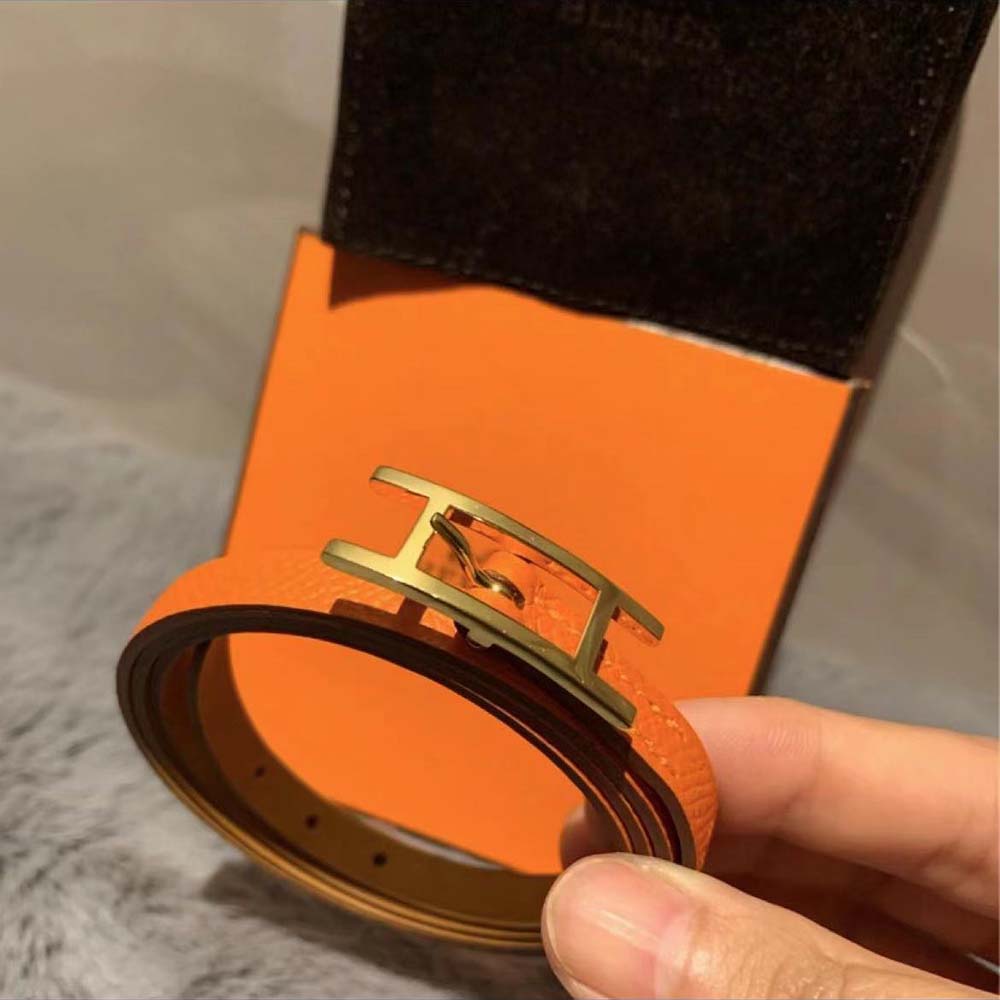 Hermes Unisex Behapi Double Tour Bracelet-Brown - image 5