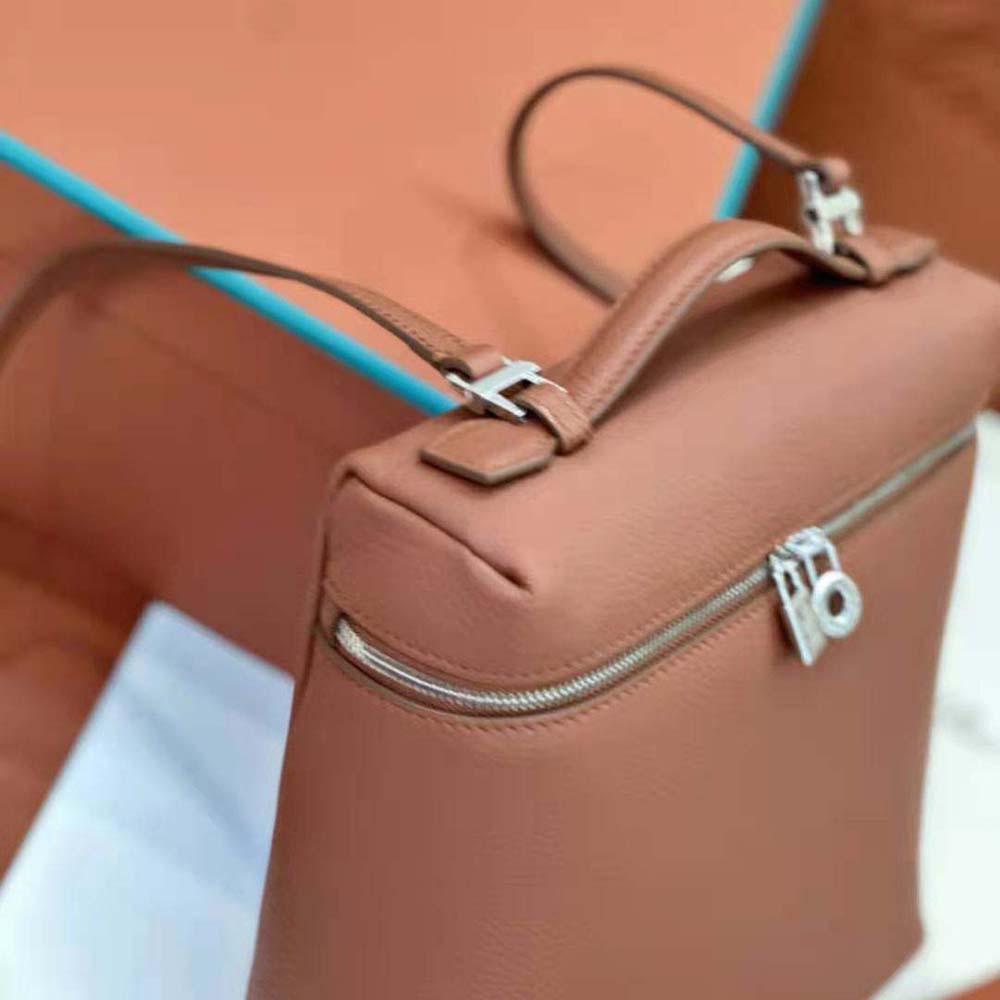 Loro Piana Women Extra Pocket Backpack L23.5-Brown - image 7