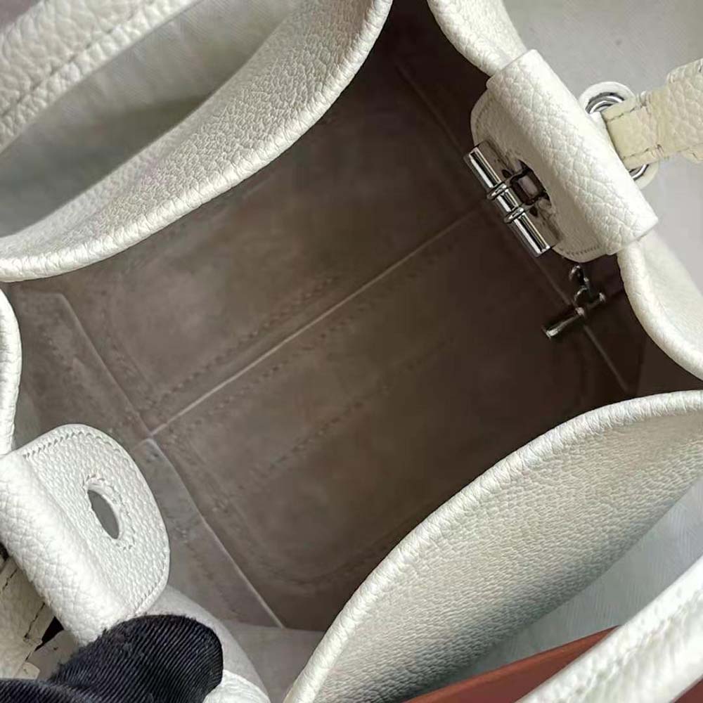 Loro Piana Women Micro Bale Bag in Calfskin Leather-White - image 9