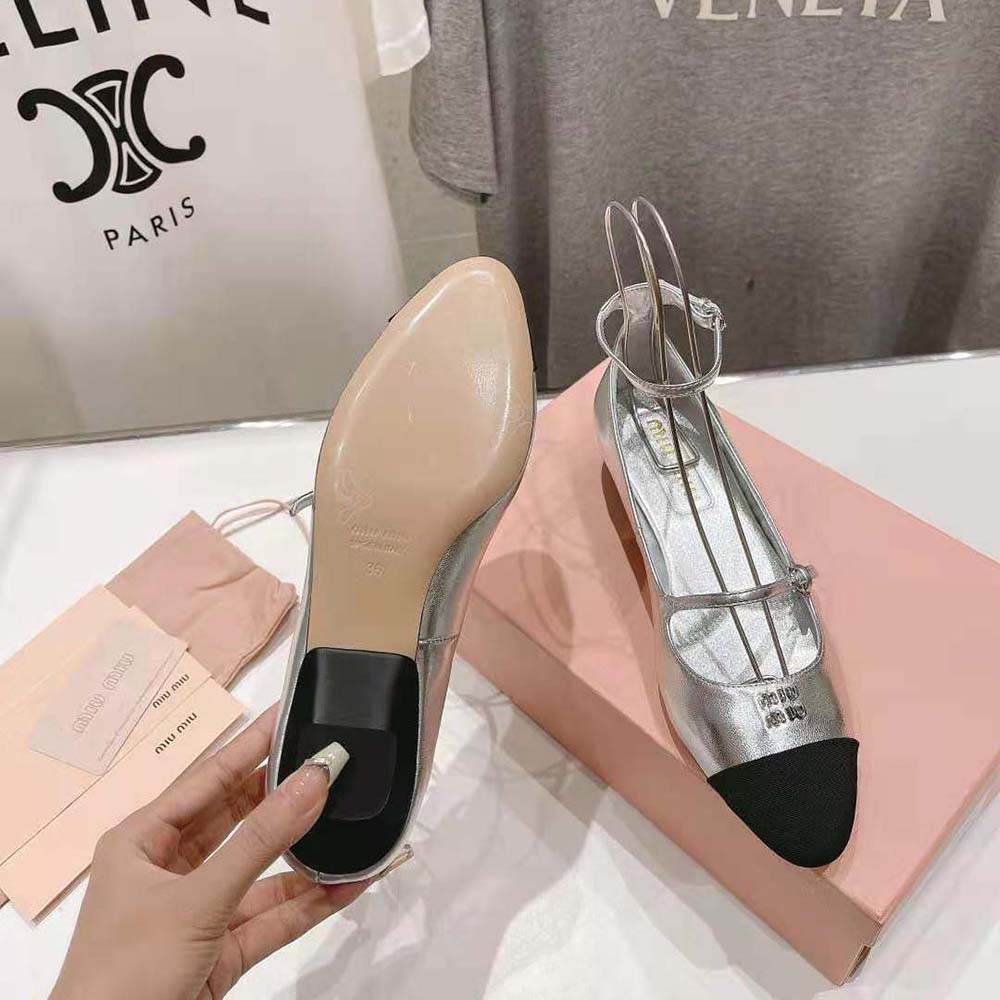 Miu Miu Women Mordoré Nappa Leather and Grosgrain Pumps - image 10