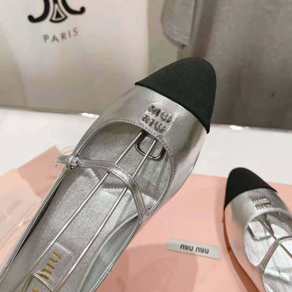 Miu Miu Women Mordoré Nappa Leather and Grosgrain Pumps - image 8