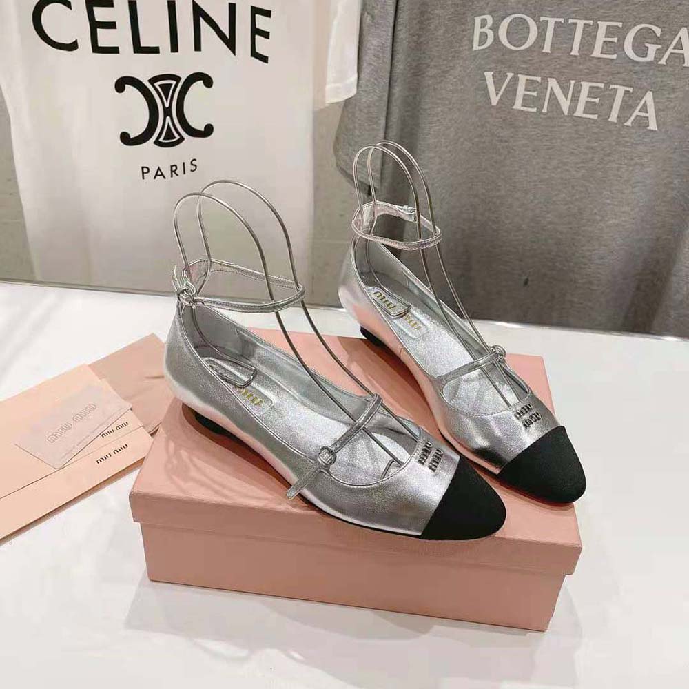 Miu Miu Women Mordoré Nappa Leather and Grosgrain Pumps - image 5