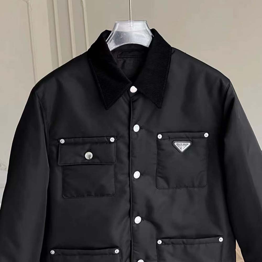 Prada Men Re-Nylon Blouson Jacket-Black - image 4