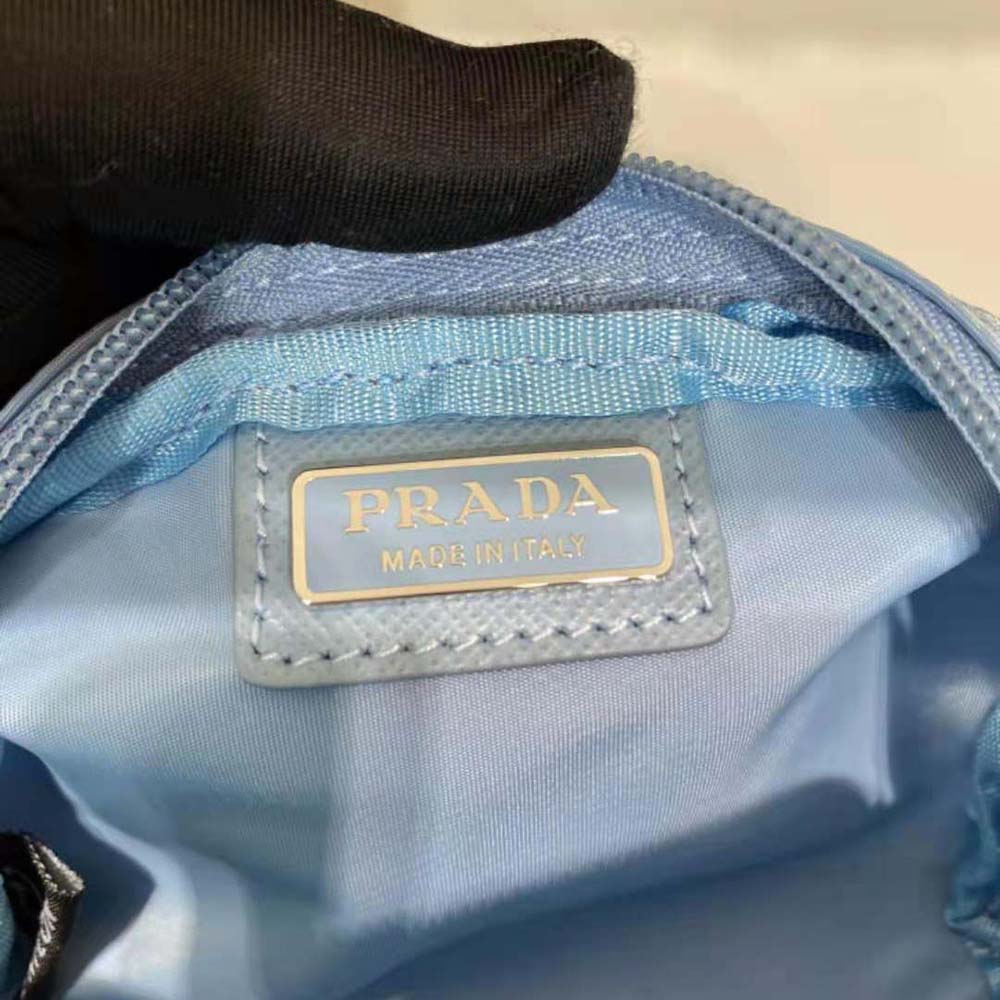 Prada Women Small Re-Nylon Wallet-Blue - image 10