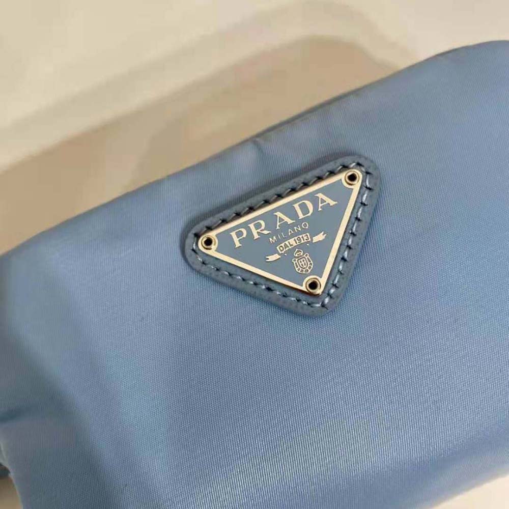 Prada Women Small Re-Nylon Wallet-Blue - image 8