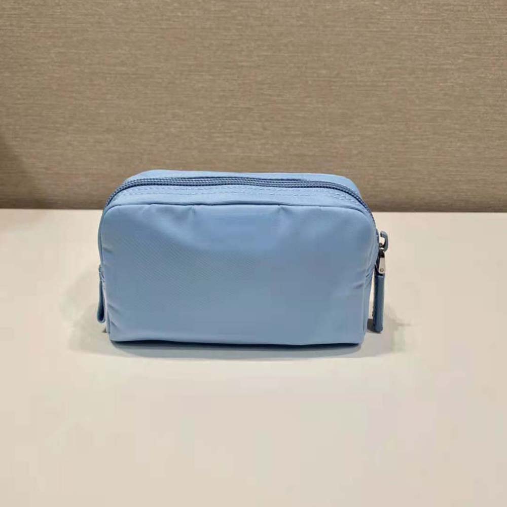 Prada Women Small Re-Nylon Wallet-Blue - image 4