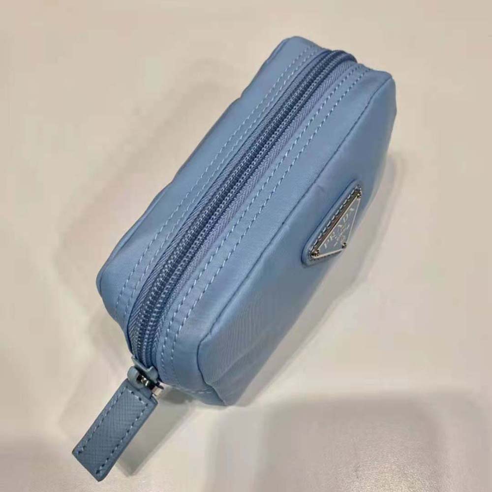 Prada Women Small Re-Nylon Wallet-Blue - image 6