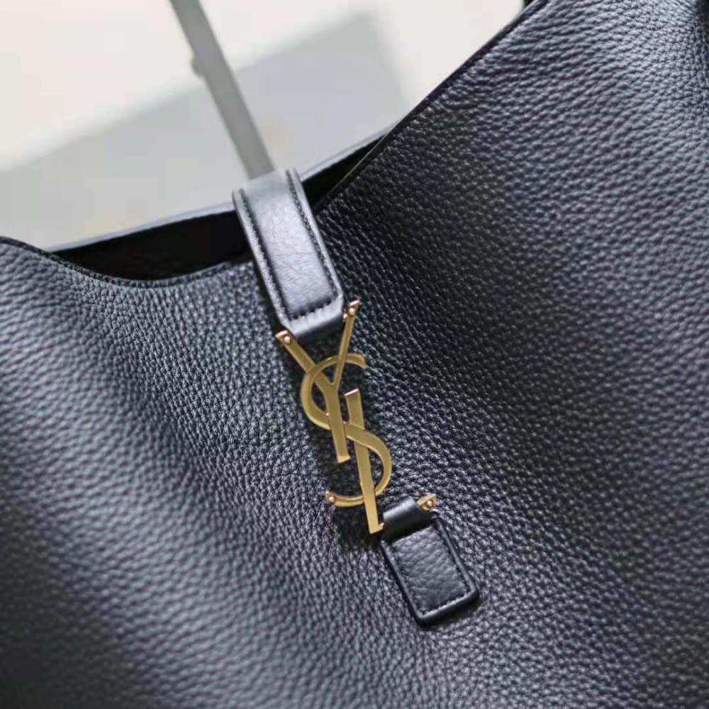Saint Laurent YSL Women Bea in Grained Leather-Black - image 7