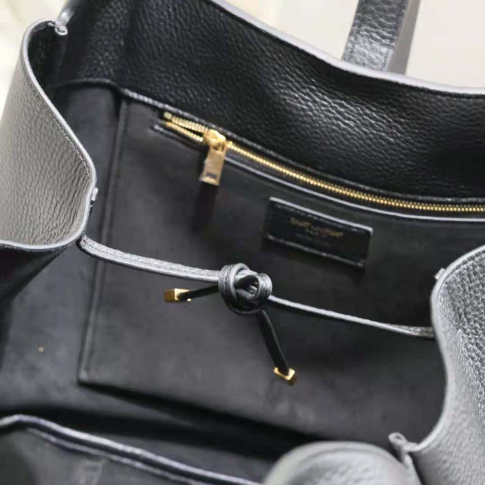 Saint Laurent YSL Women Bea in Grained Leather-Black - image 10