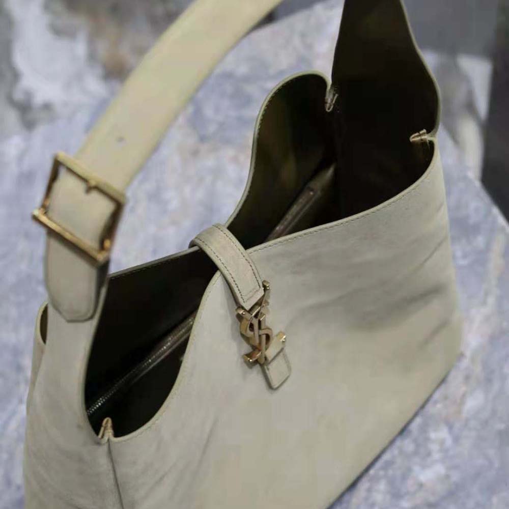 Saint Laurent YSL Women Le 5 à 7 Supple Large in Suede-Green - image 9
