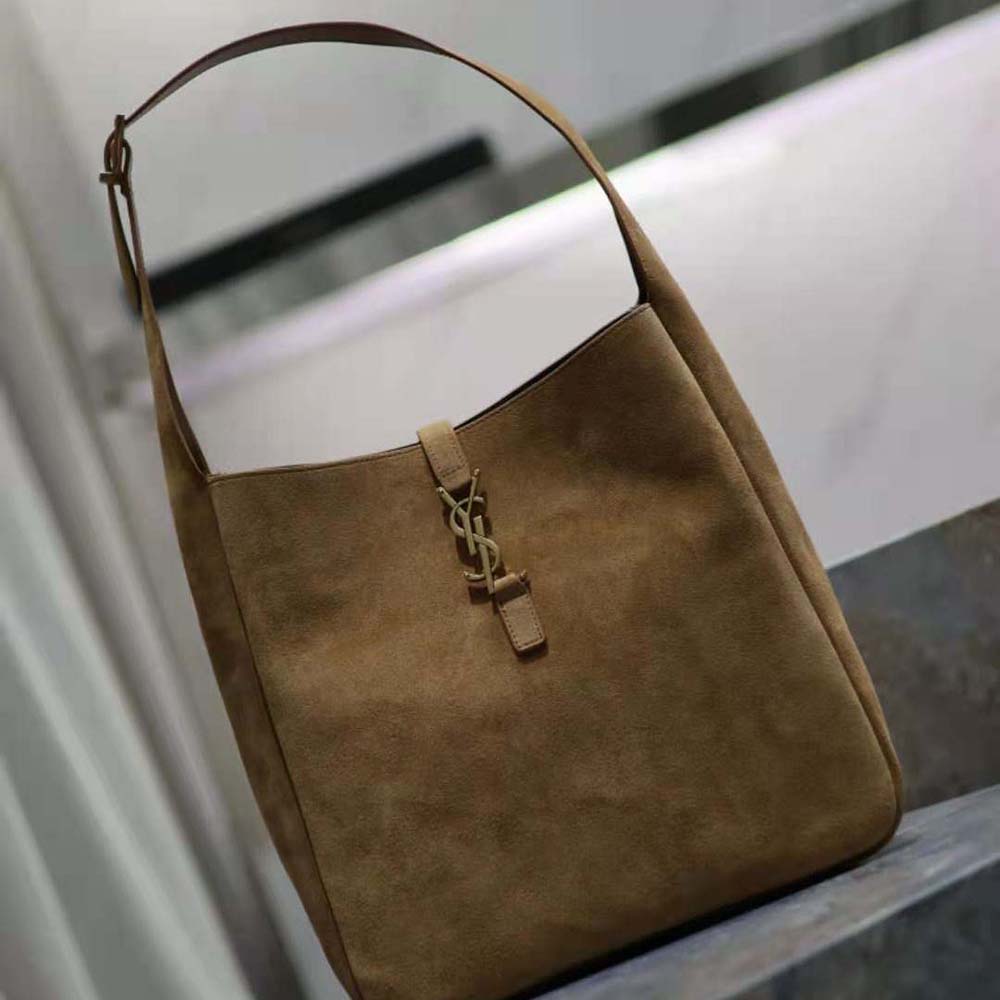 Saint Laurent YSL Women Le 5 à 7 Supple Small in Suede-Brown - image 4