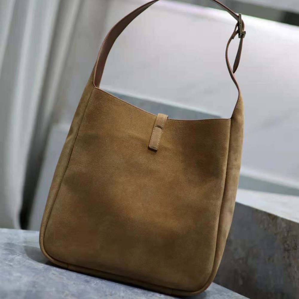 Saint Laurent YSL Women Le 5 à 7 Supple Small in Suede-Brown - image 5
