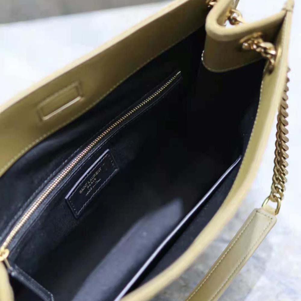 Saint Laurent YSL Women Niki Medium Shopping Bag in Suede-Green - image 9