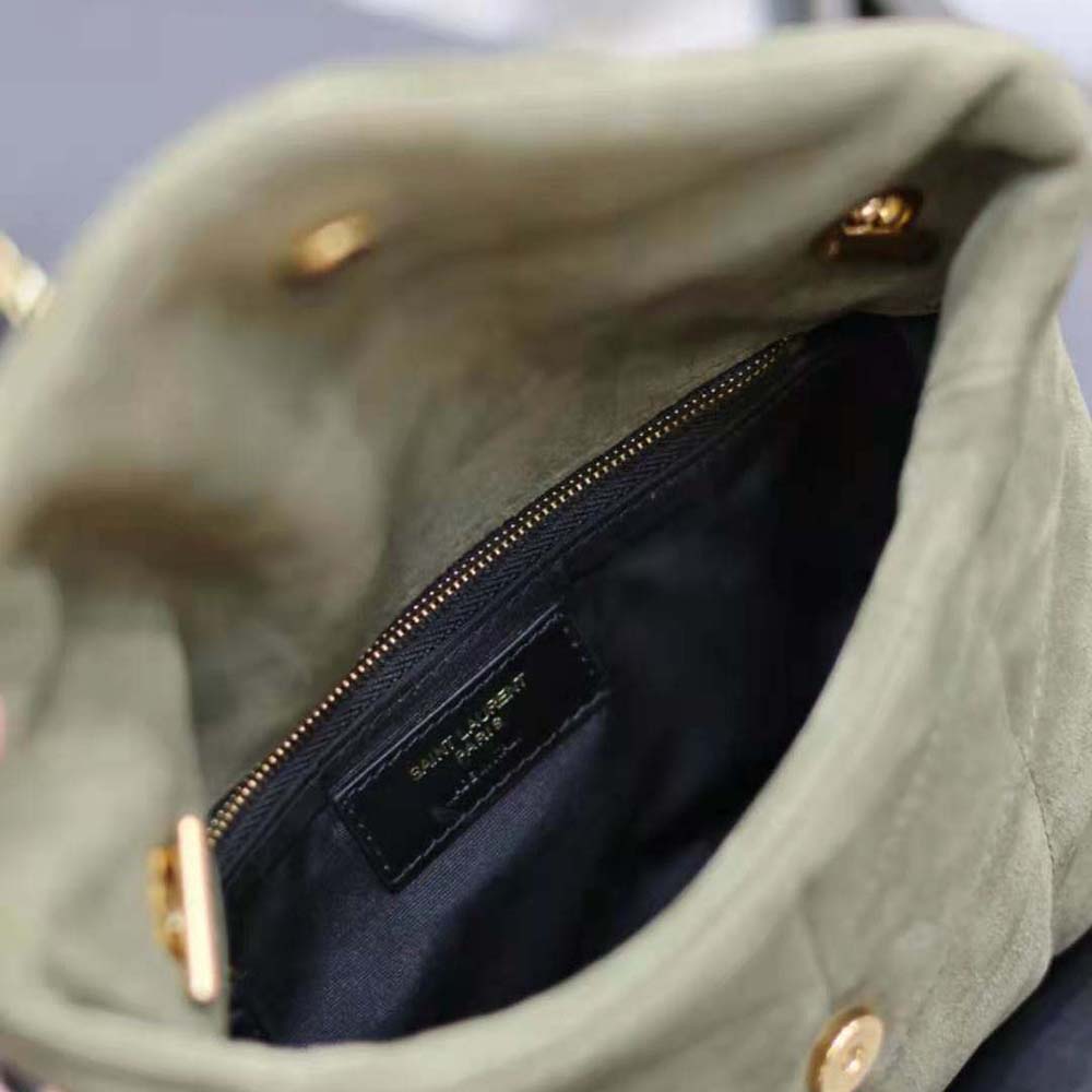 Saint Laurent YSL Women Puffer Small in Shiny Velvet - image 10