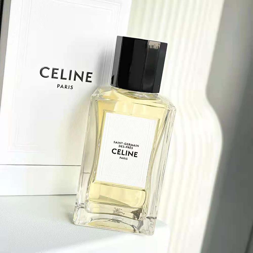 Angled shot highlighting glass texture of Celine Unisex Saint-Germain-Des-Prés Eau de Parfum