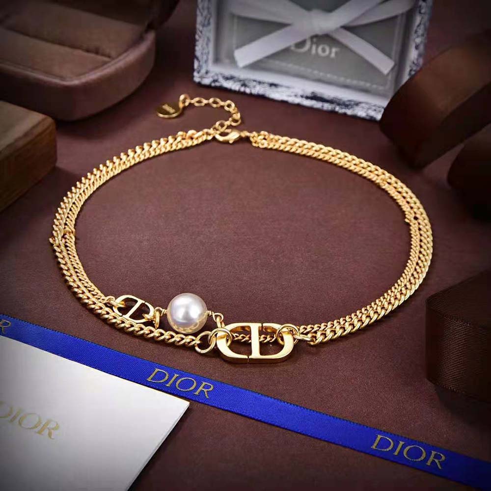Dior Women 30 Montaigne Choker Gold-Finish Metal - image 4
