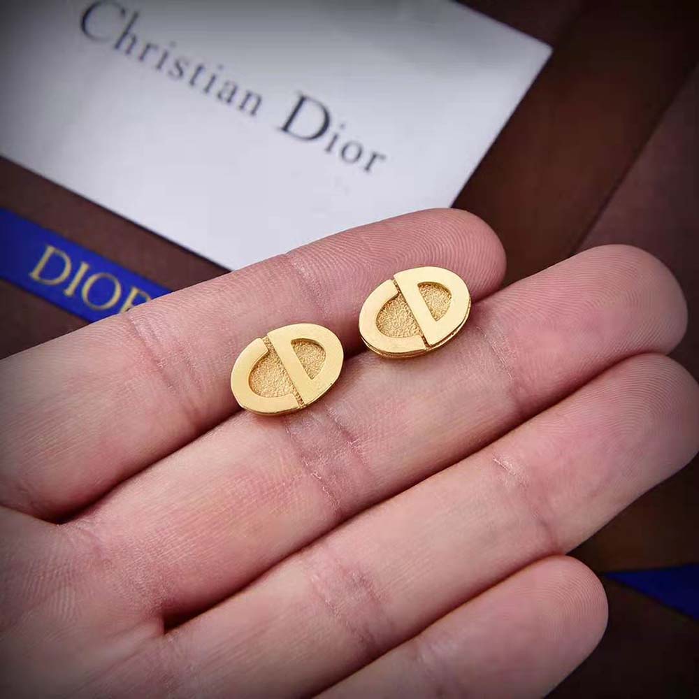 Dior Women Forever Dior Stud Earrings Gold-Finish Metal - image 5
