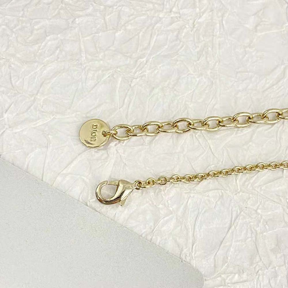 Dior Women Métamorphose Necklace Gold-Finish Metal and White Resin Pearls - image 7