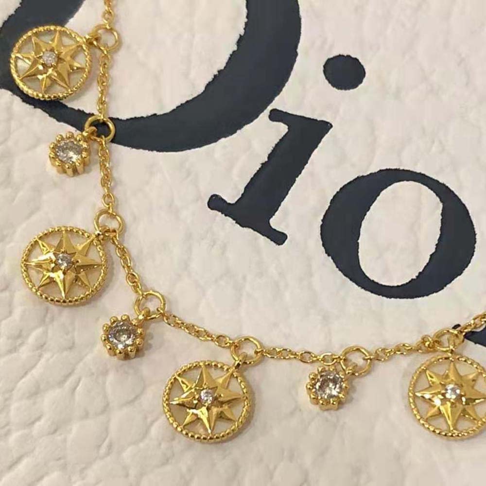 Dior Women Rose Des Vents Bracelet Yellow Gold Diamonds and Mother-of-pearl - image 7