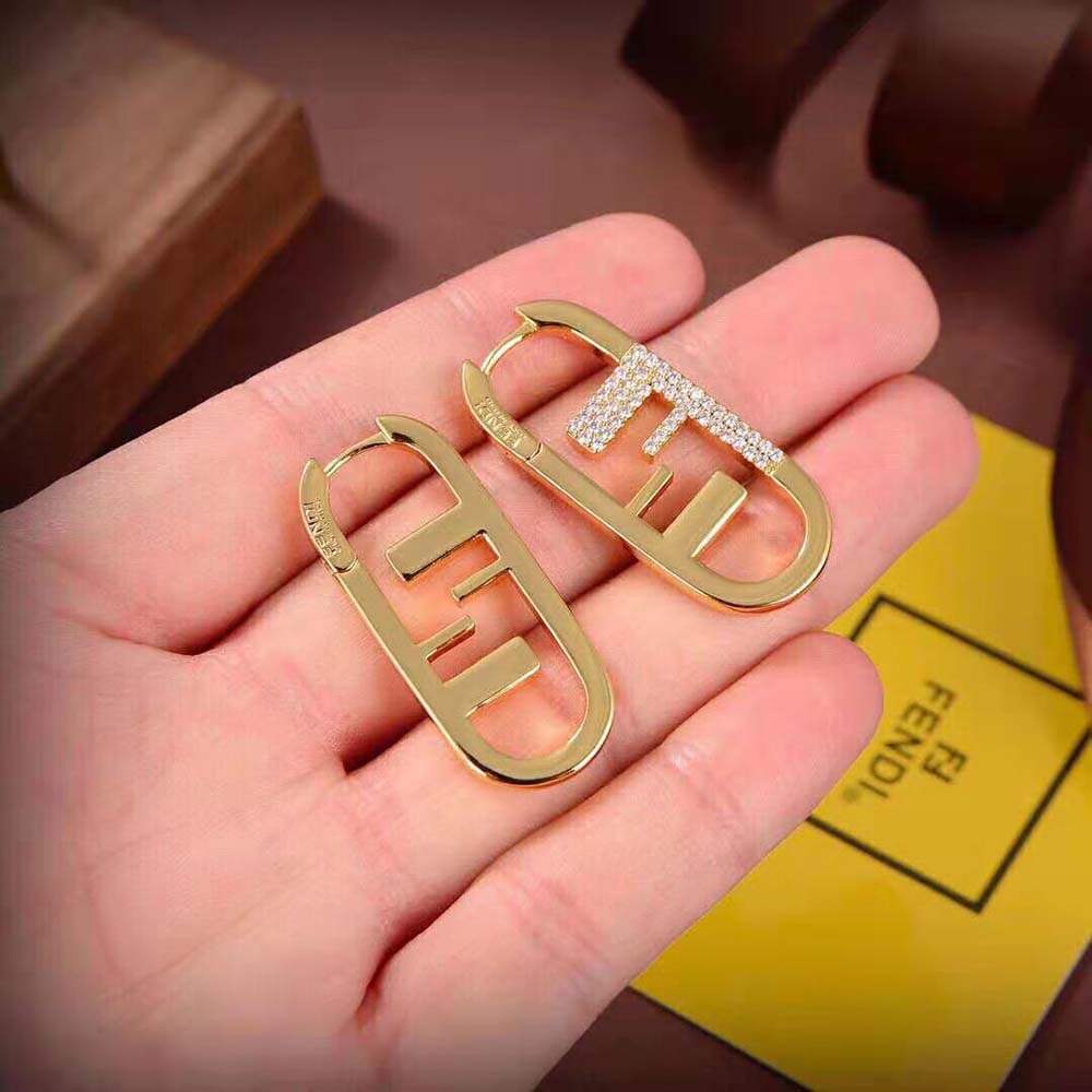 Fendi Women O’Lock Earrings Gold-colored - image 8