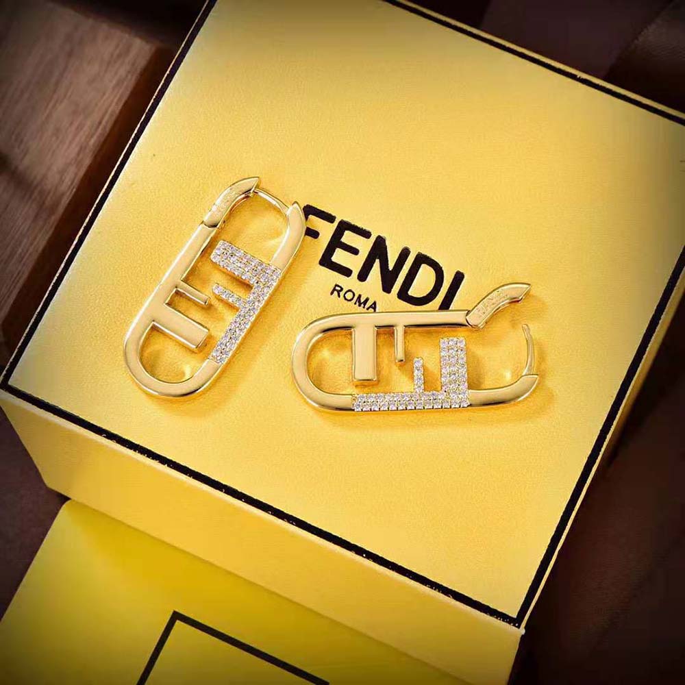Fendi Women O’Lock Earrings Gold-colored - image 6