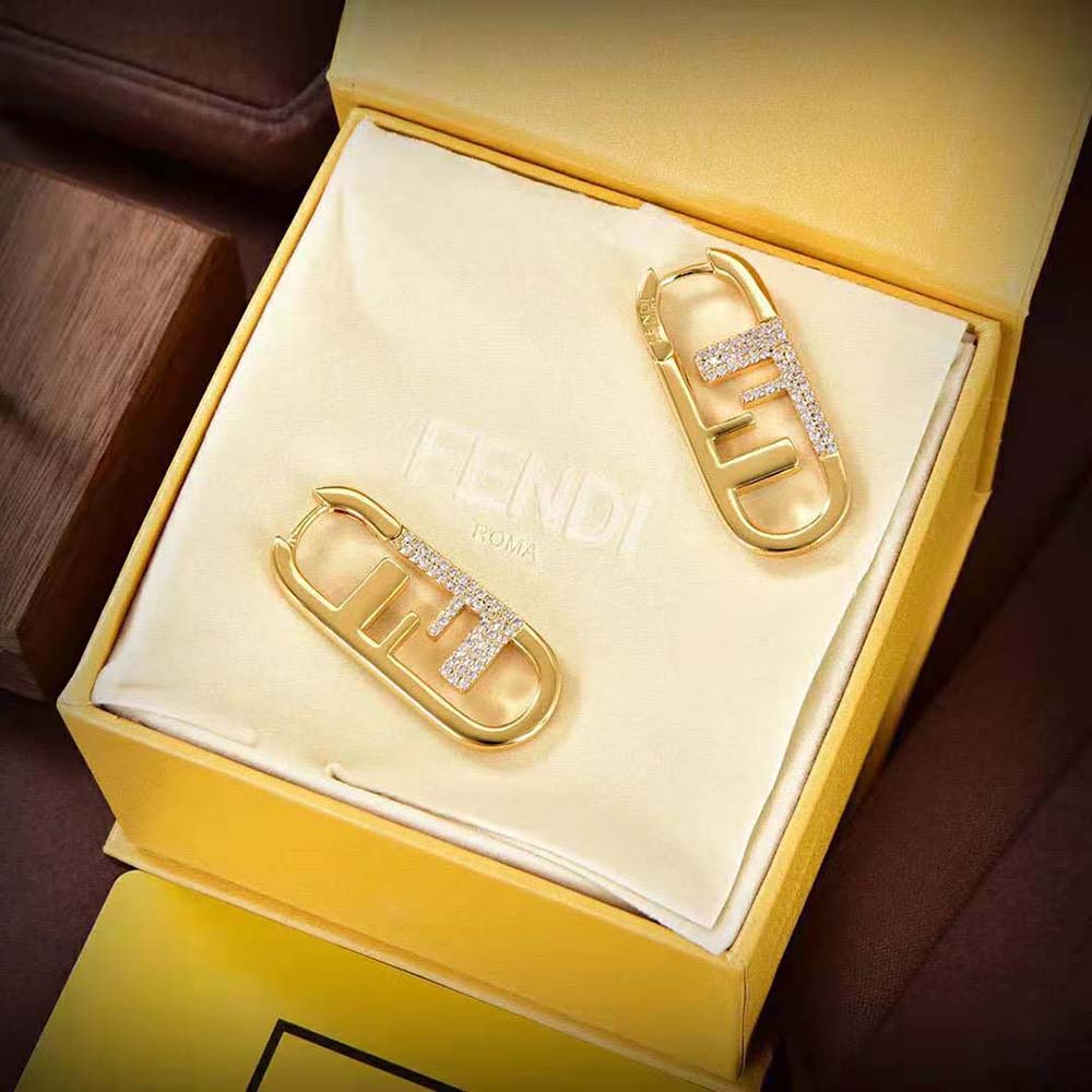 Fendi Women O’Lock Earrings Gold-colored - image 7