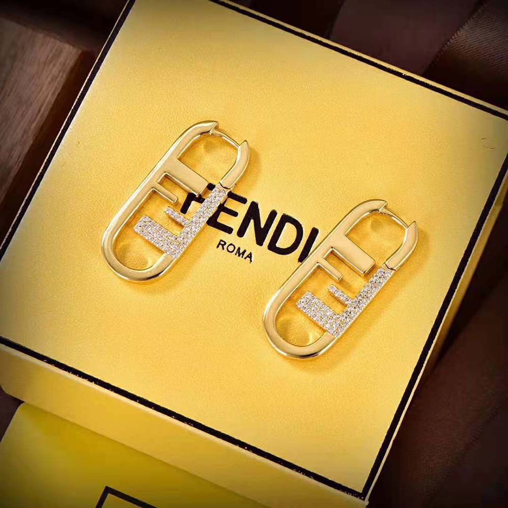 Fendi Women O’Lock Earrings Gold-colored - image 5
