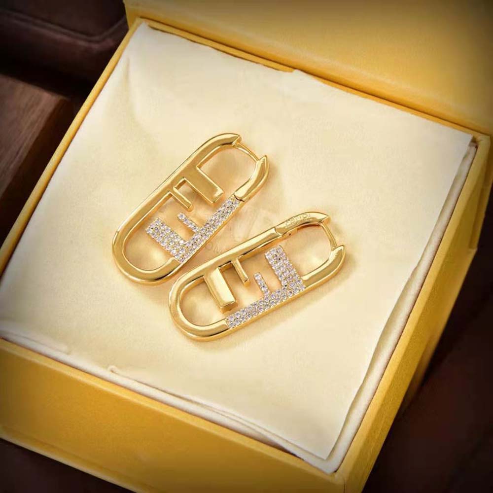 Fendi Women O’Lock Earrings Gold-colored - image 4