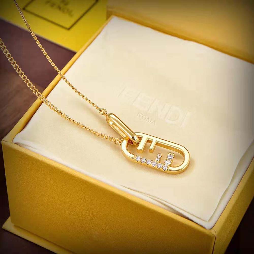 Fendi Women O’Lock Necklace Gold-colored - image 6