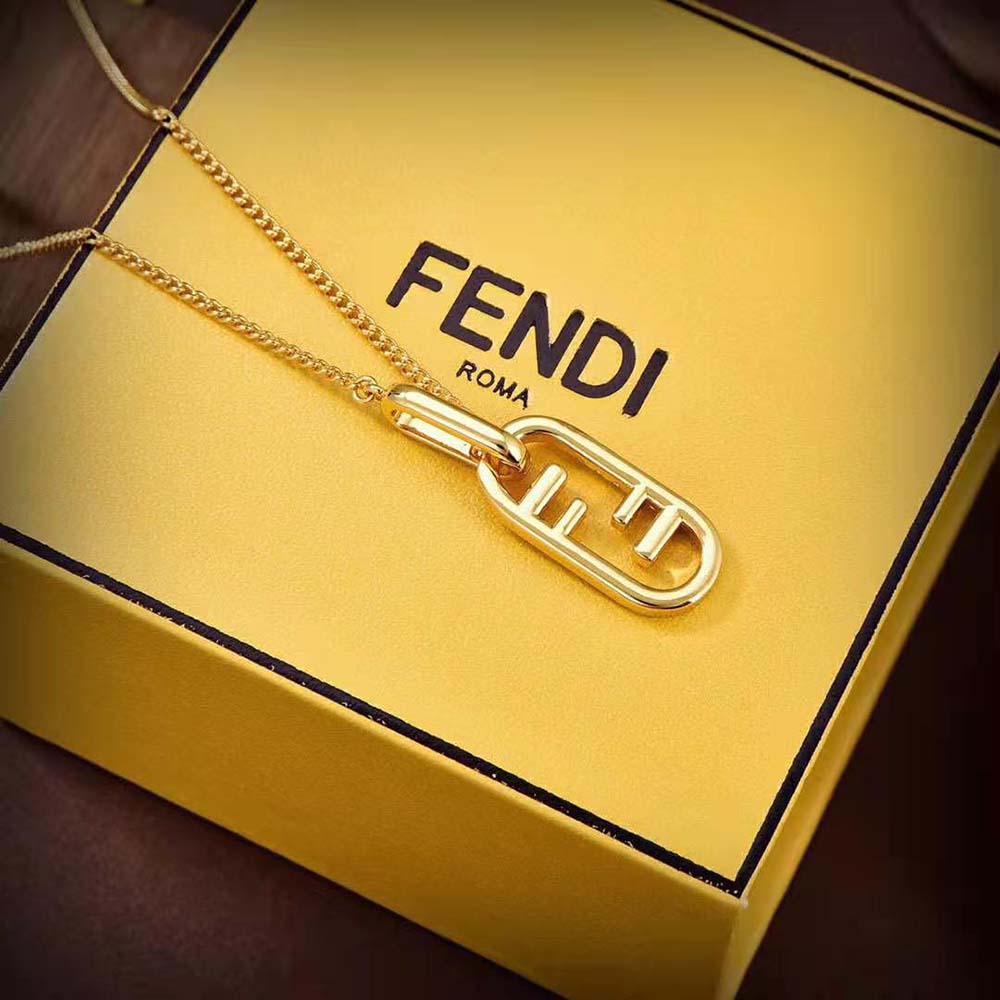 Fendi Women O’Lock Necklace Gold-colored - image 5