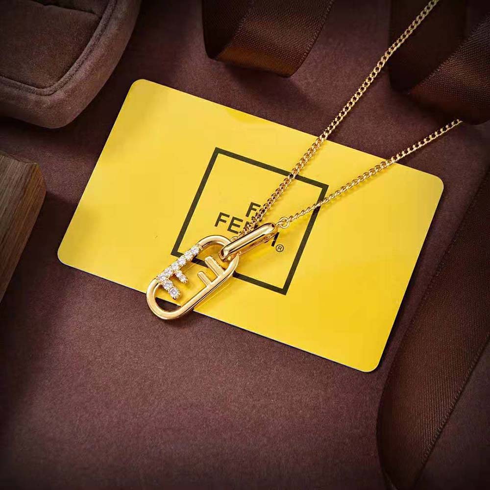 Fendi Women O’Lock Necklace Gold-colored - image 4