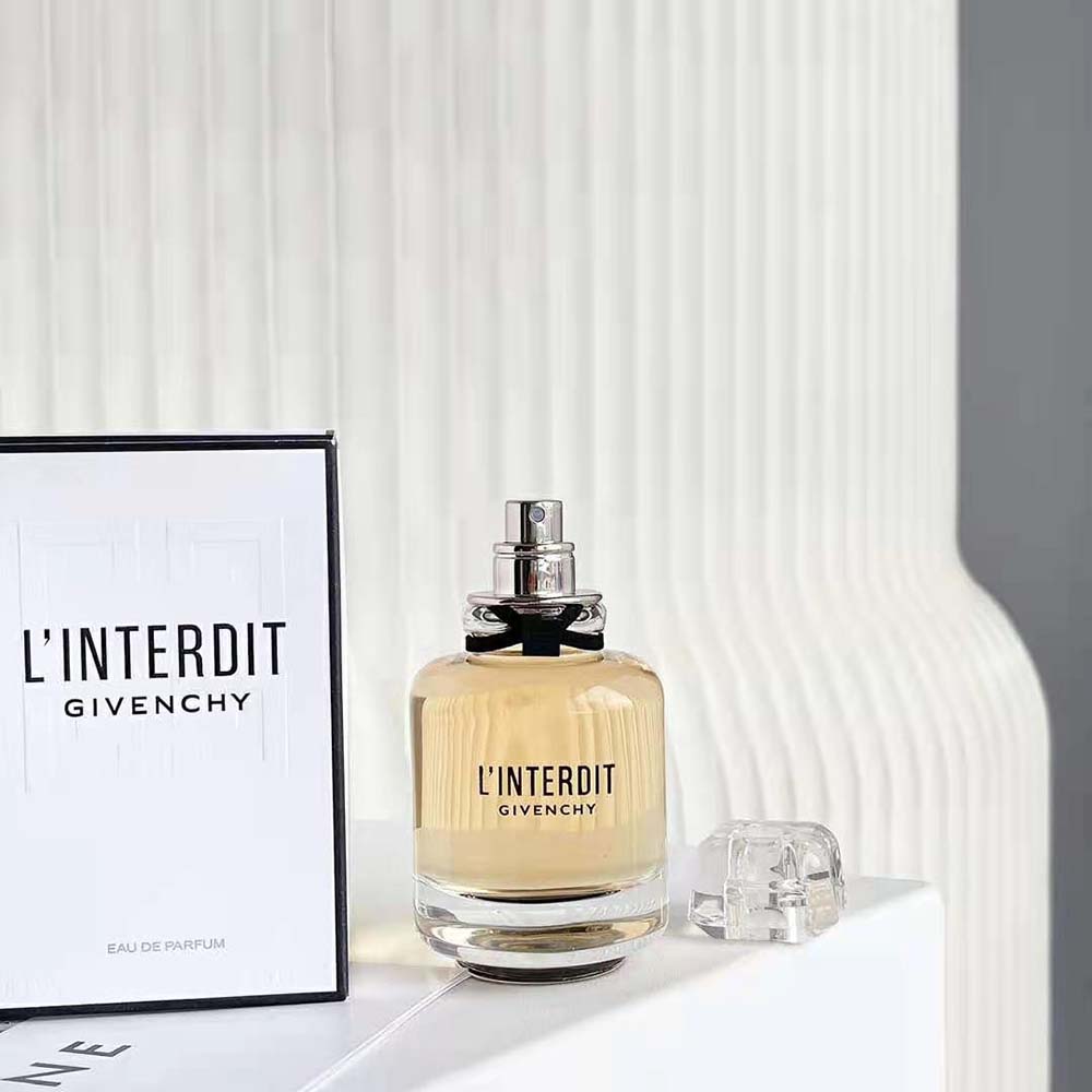 Side angle showing spray nozzle of Givenchy Women L’Interdit Eau de Parfum