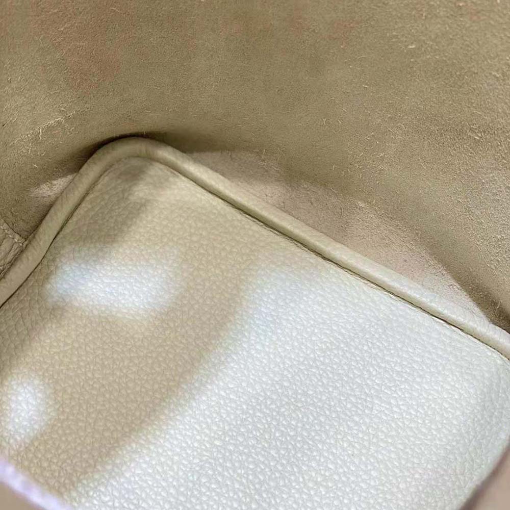 Hermes Women Picotin Lock 18cm in Clémence leather-White - image 10