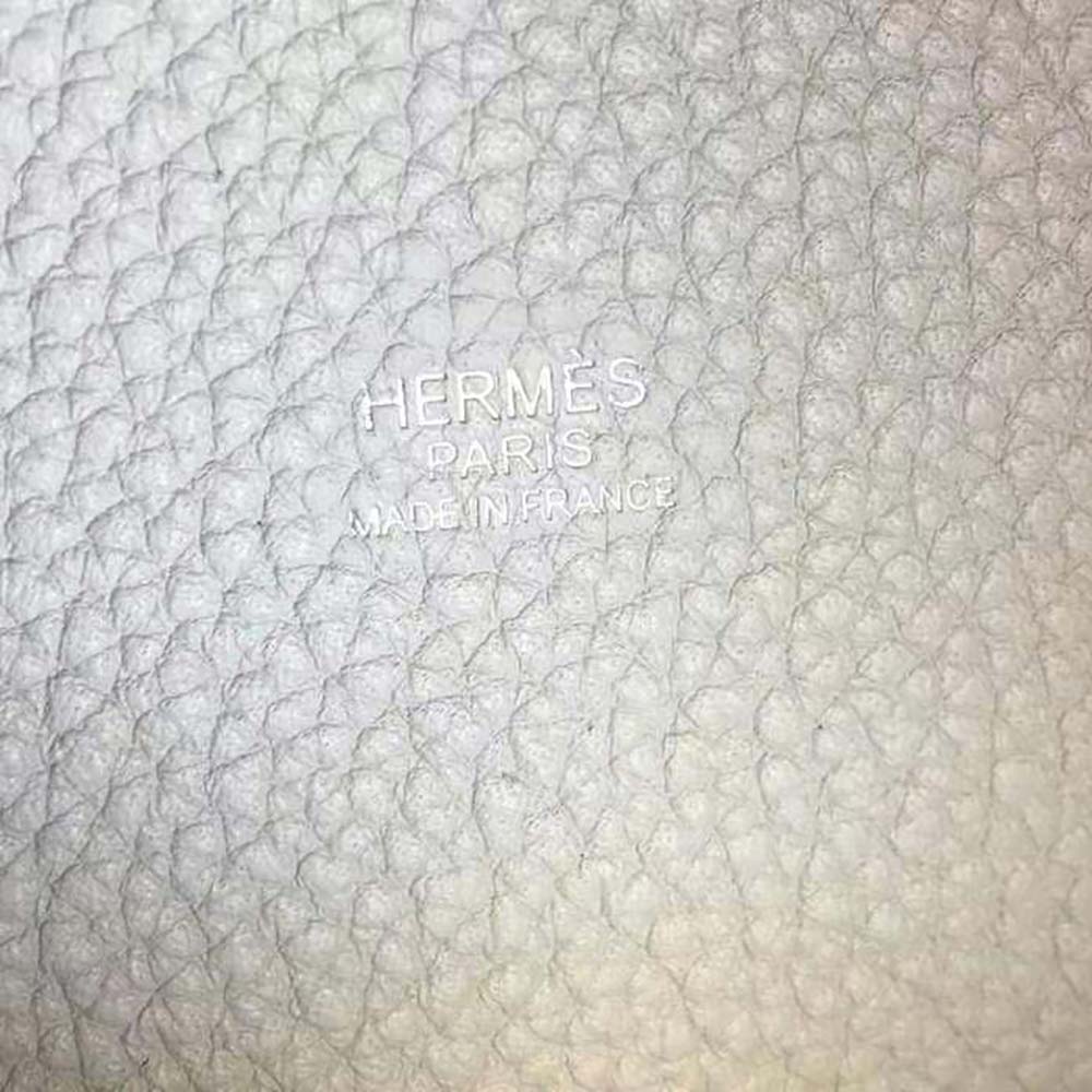 Hermes Women Picotin Lock 22cm in Clémence leather-Blue - image 10