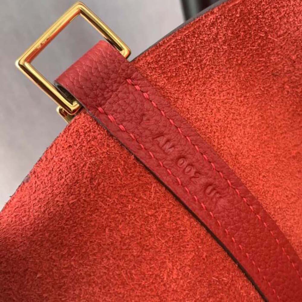 Hermes Women Picotin Lock 22cm in Clémence leather-Red - image 7