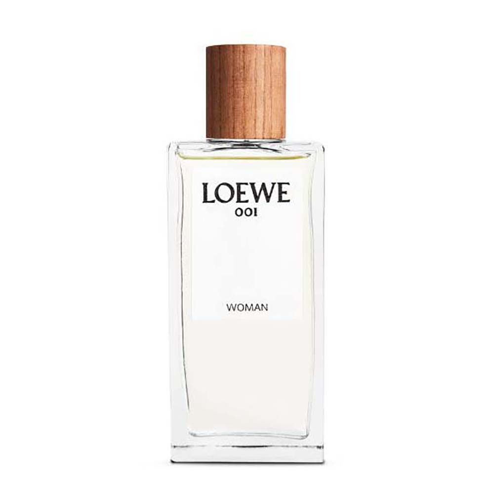 Front view of Loewe 001 Woman Eau de Parfum 100ml white bottle