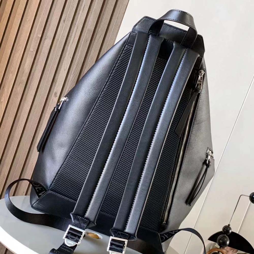 Back view showing adjustable straps on Loewe Men Convertible Backpack