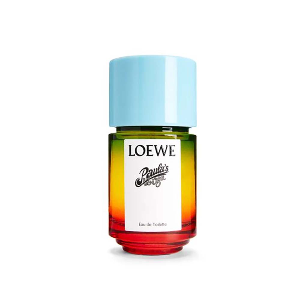 Front view of Loewe Women Paula’s Ibiza Eau de Toilette 50ml blue bottle