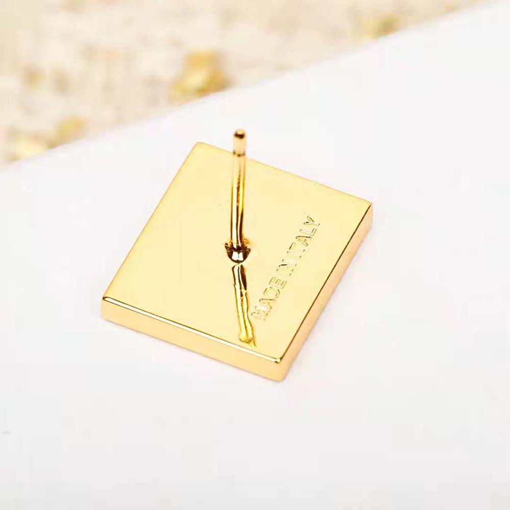 Miu Miu Women Metal Earrings with Engraved Logo - image 6