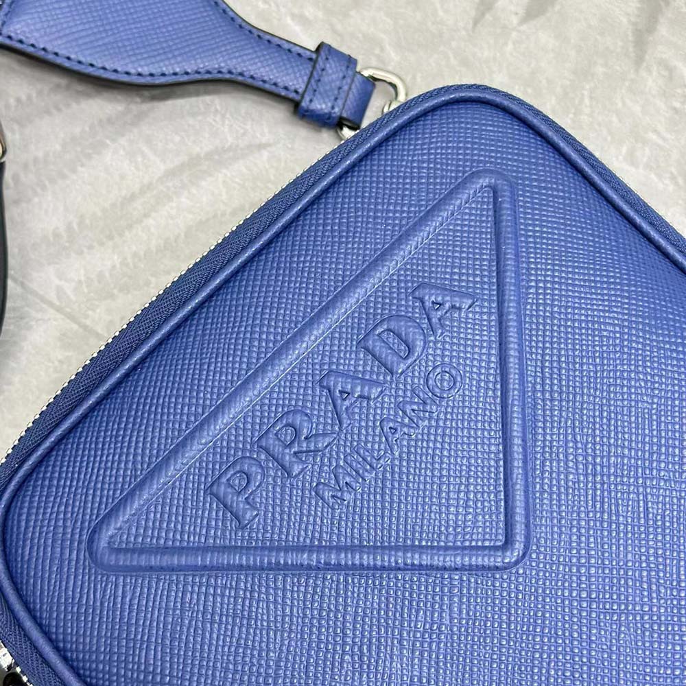 Prada Men Saffiano Leather Shoulder Bag-Navy - image 6