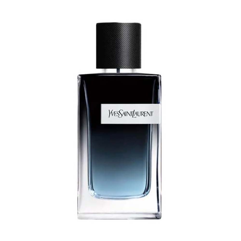 Front view of Saint Laurent YSL Men Y Eau De Parfum black bottle
