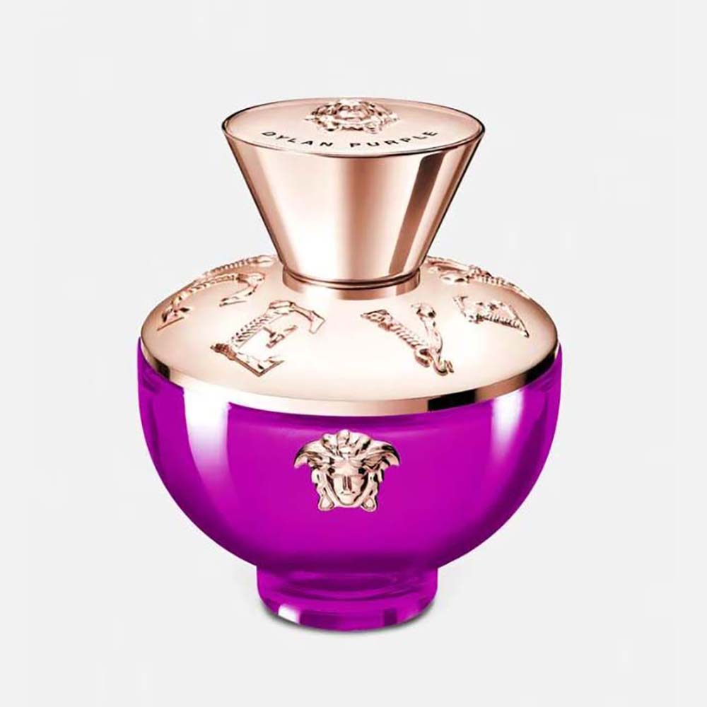 Front view of Versace Women Dylan Purple Edp 100 ml bottle