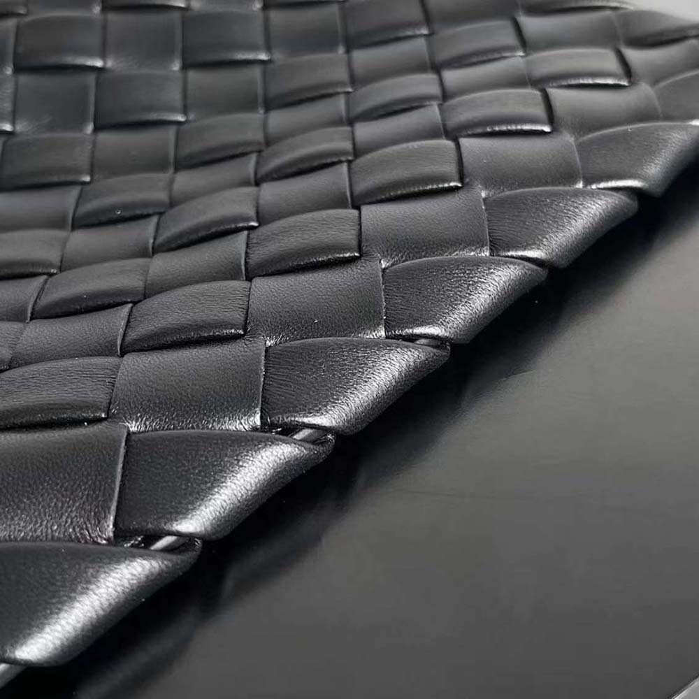 Bottega Veneta Unisex Small Cobble Messenger in Calfskin Leather-Black - image 7