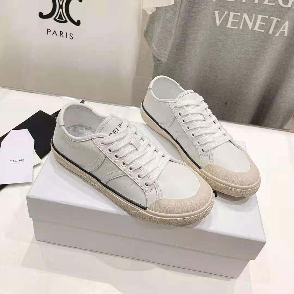 Top view showcasing sleek silhouette of Celine Unisex As-01 Low Lace-up sneaker