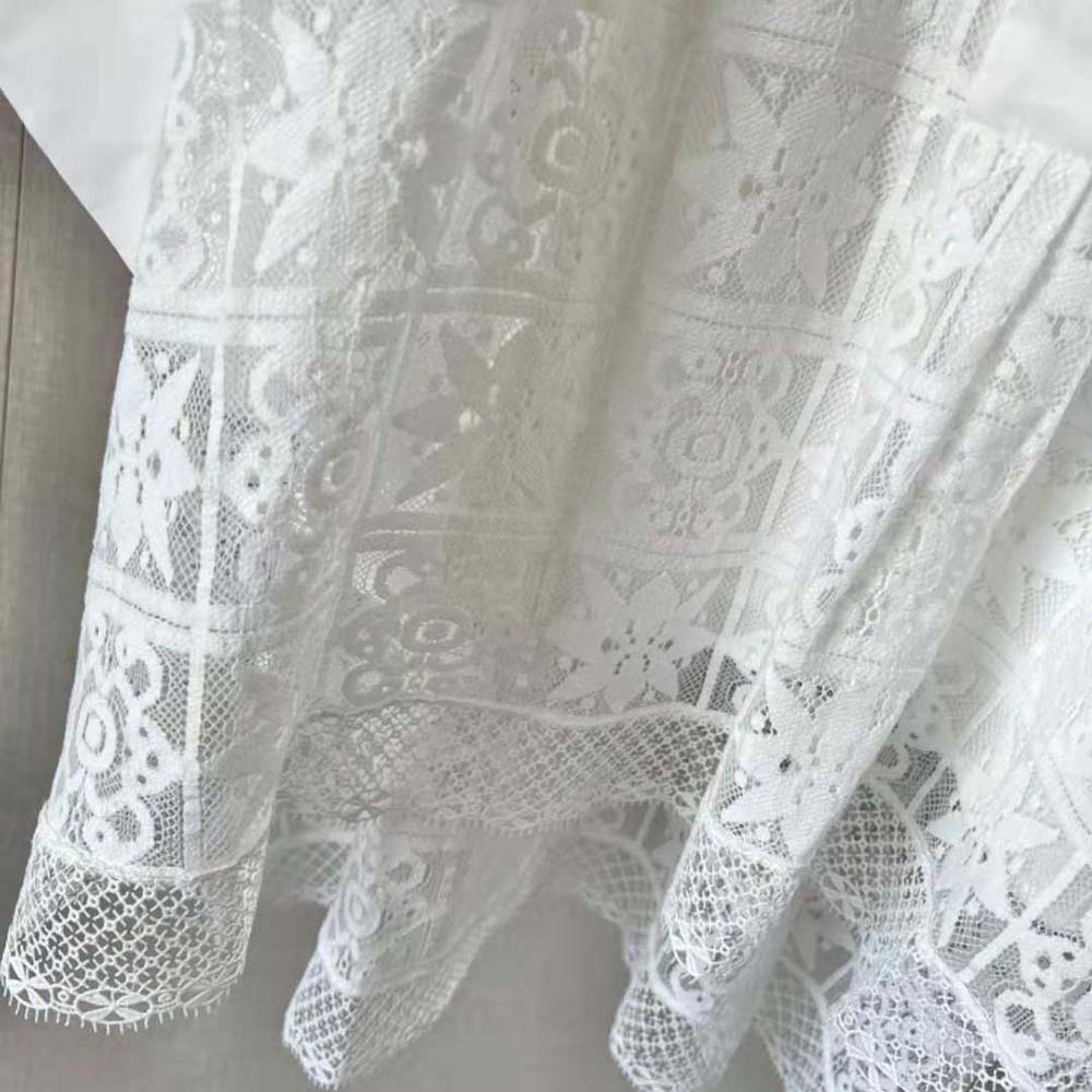 Dior Women Blouse Ecru Technical Cotton Lace - image 6